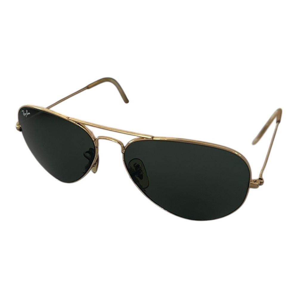 Vintage Ray Ban Bausch Gold 58mm Aviator Sunglasses 58-14 - Picture 2 of 13